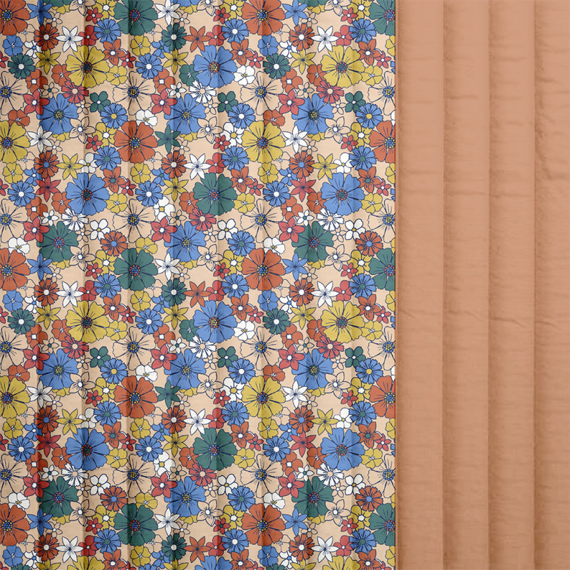 Printed Quilted Cotton ROMY Skin / Brown Sugar